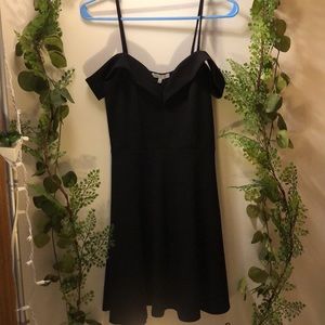 black chic off shoulder dress